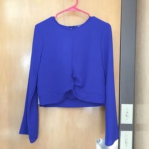 Royal blue blouse